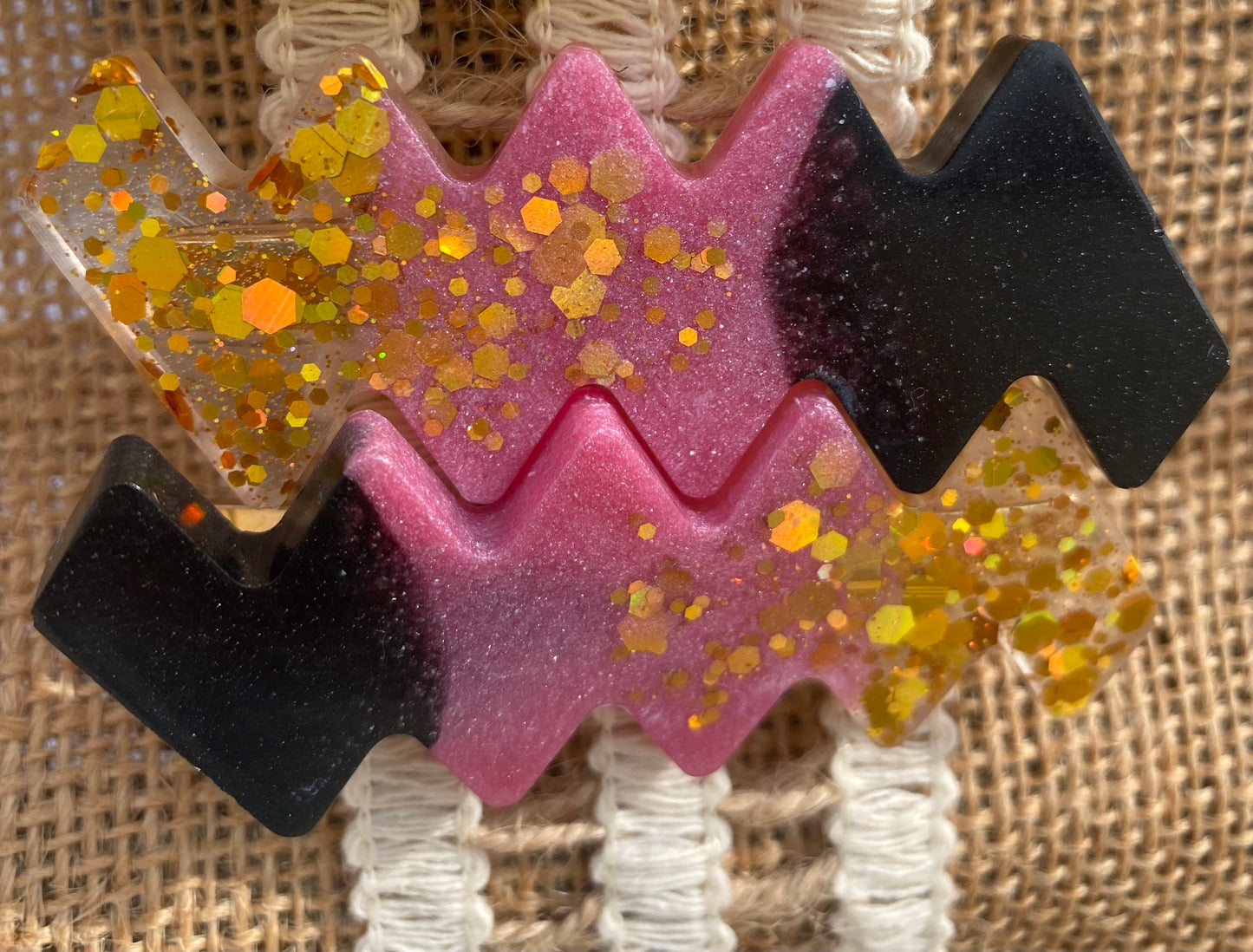 Barrettes cheveux en pâte polymère et résine