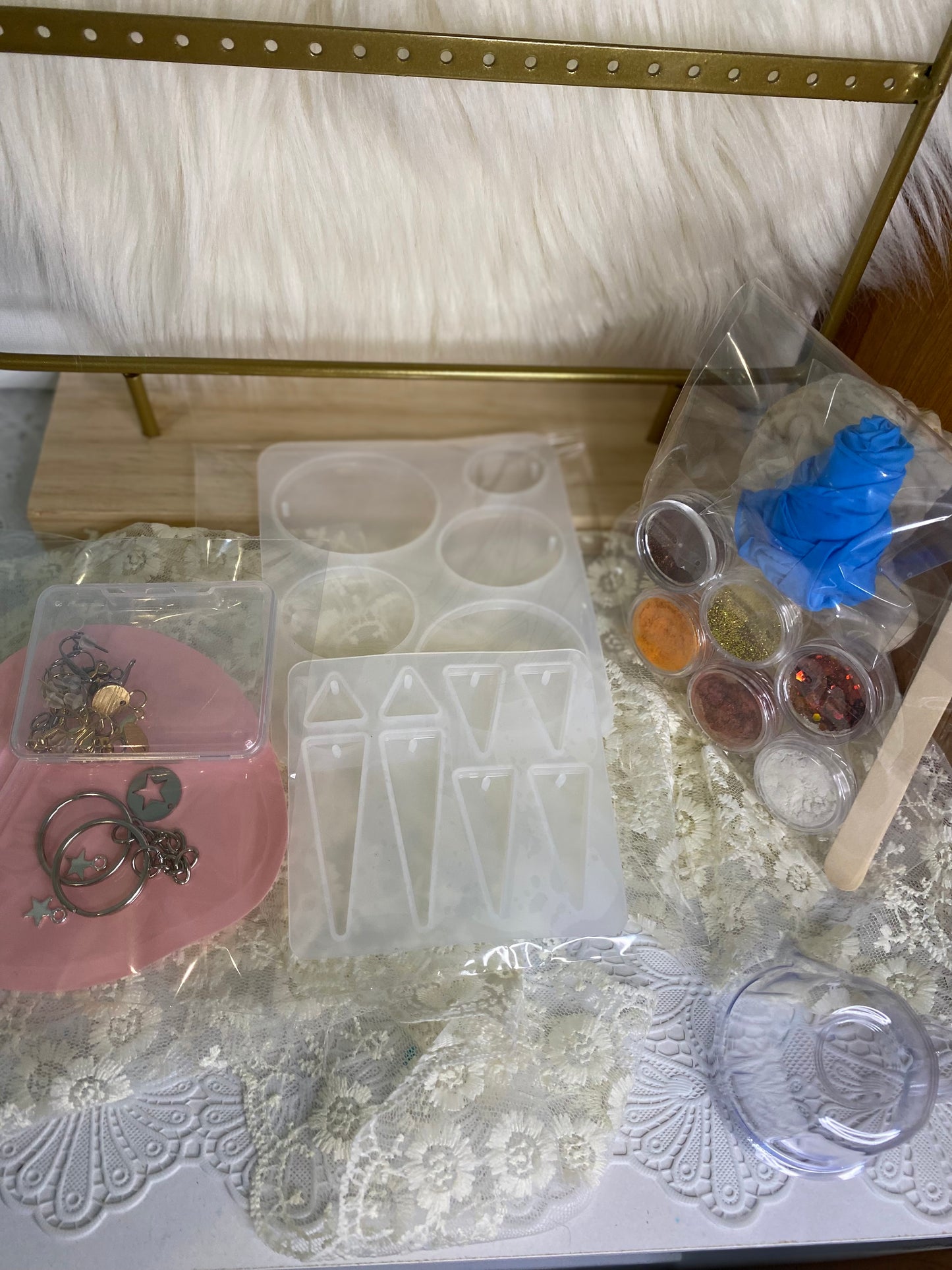 Kit résine boucles d’oreilles