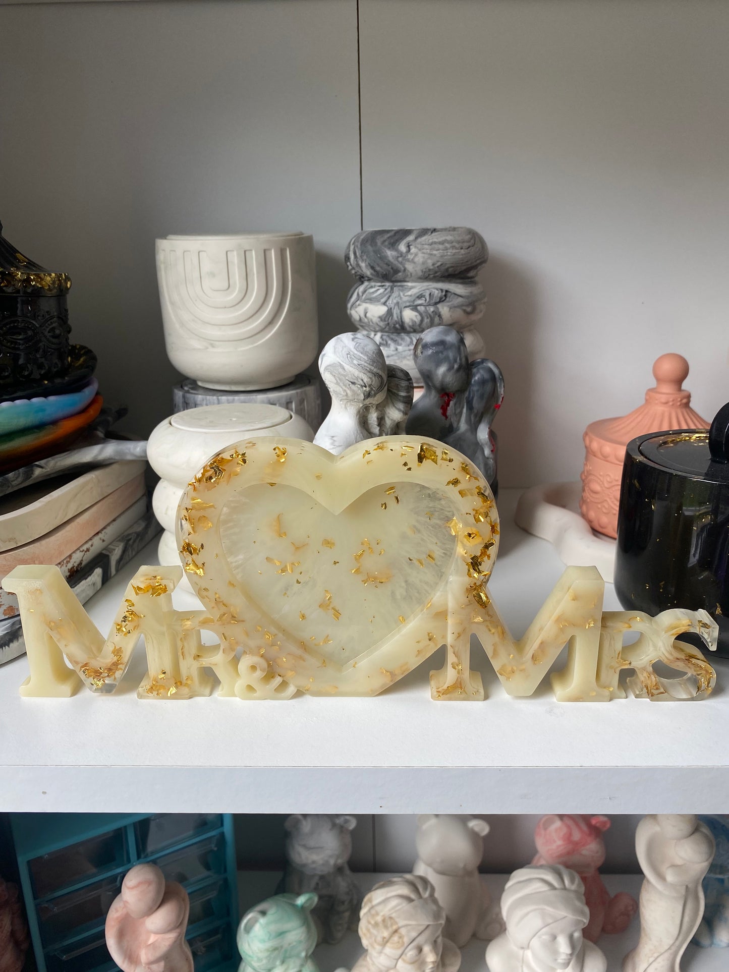 Divers déco et plateau en résine