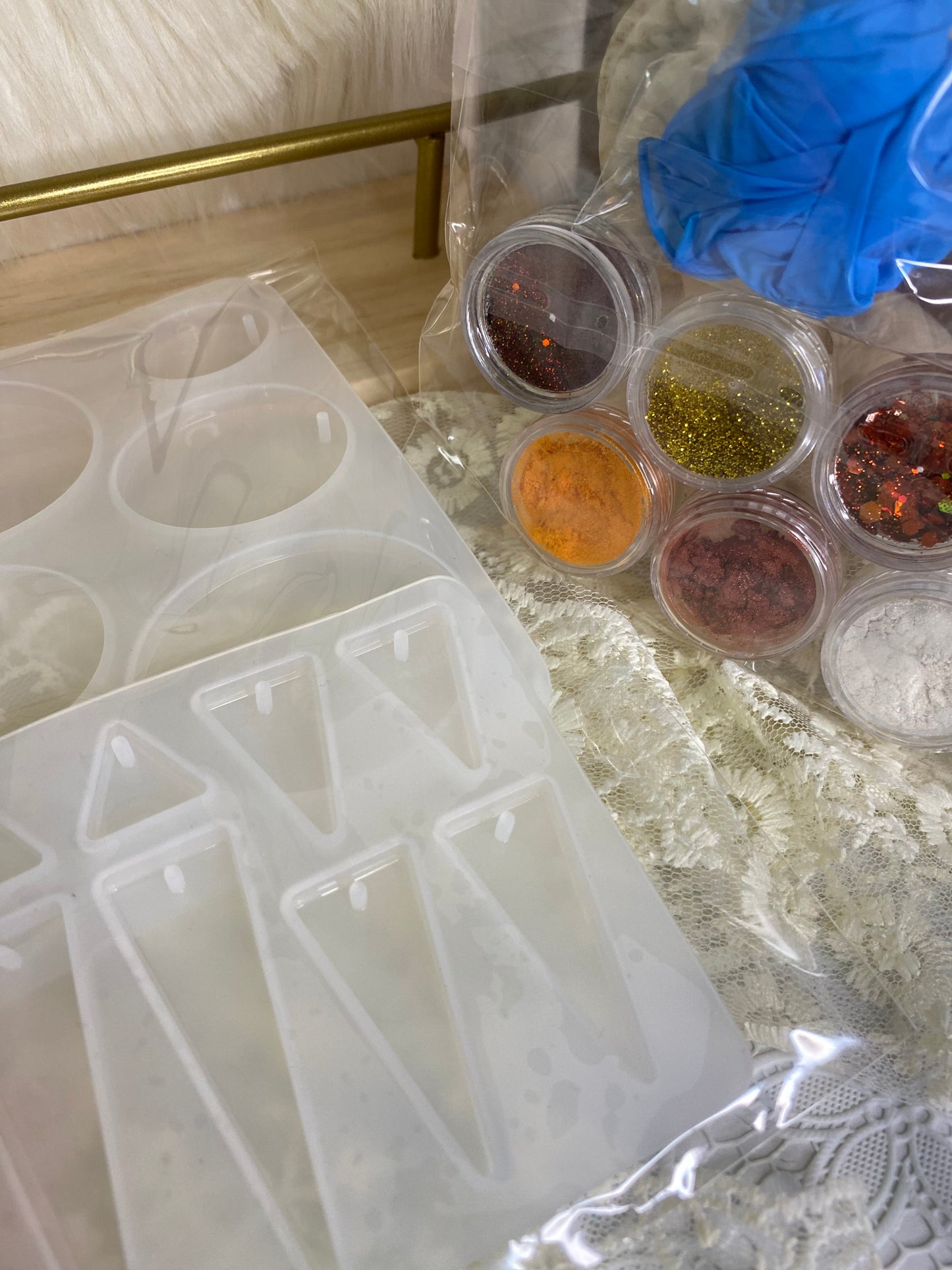 Kit résine boucles d’oreilles