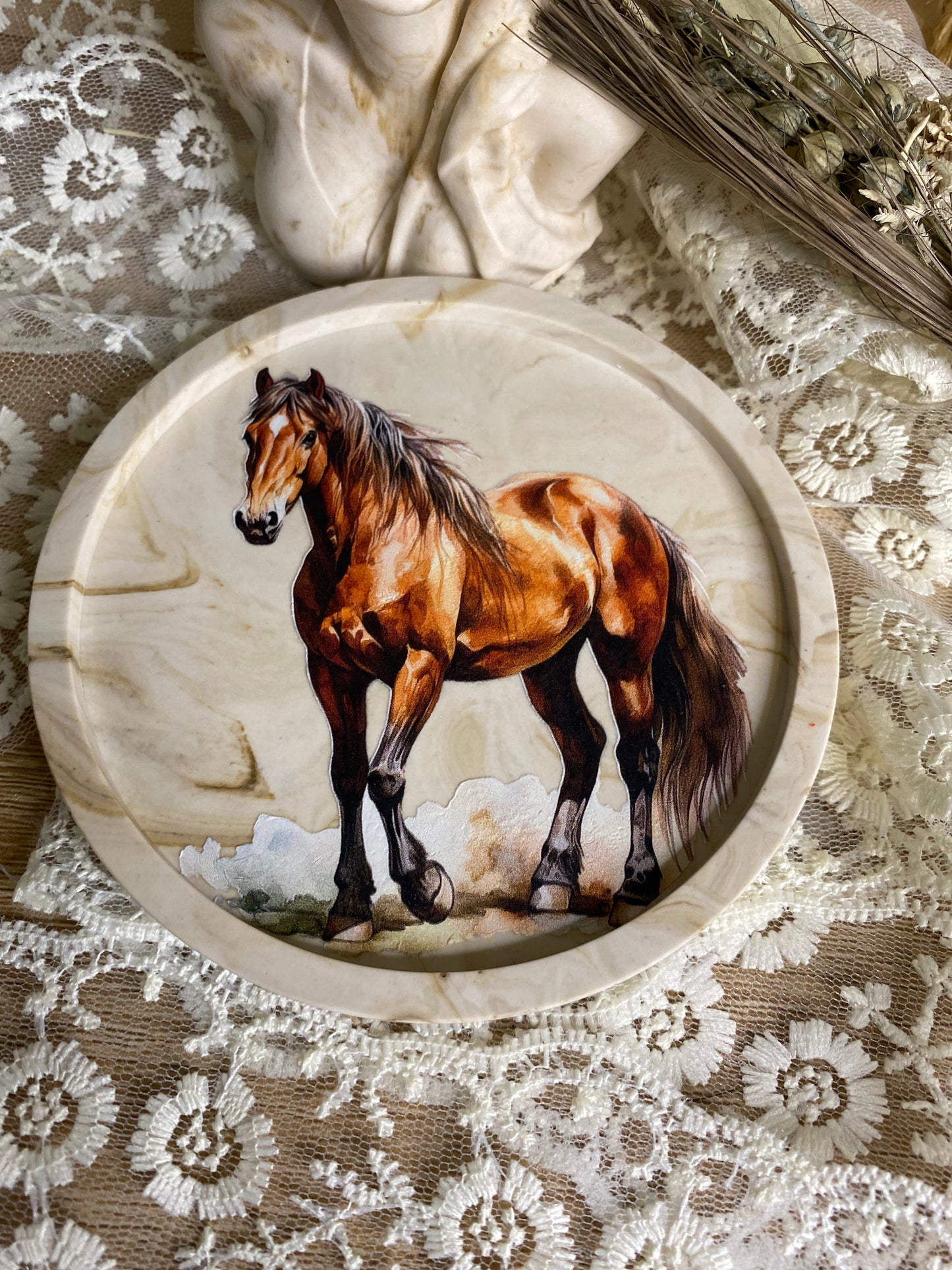 Petit plateau décoré
