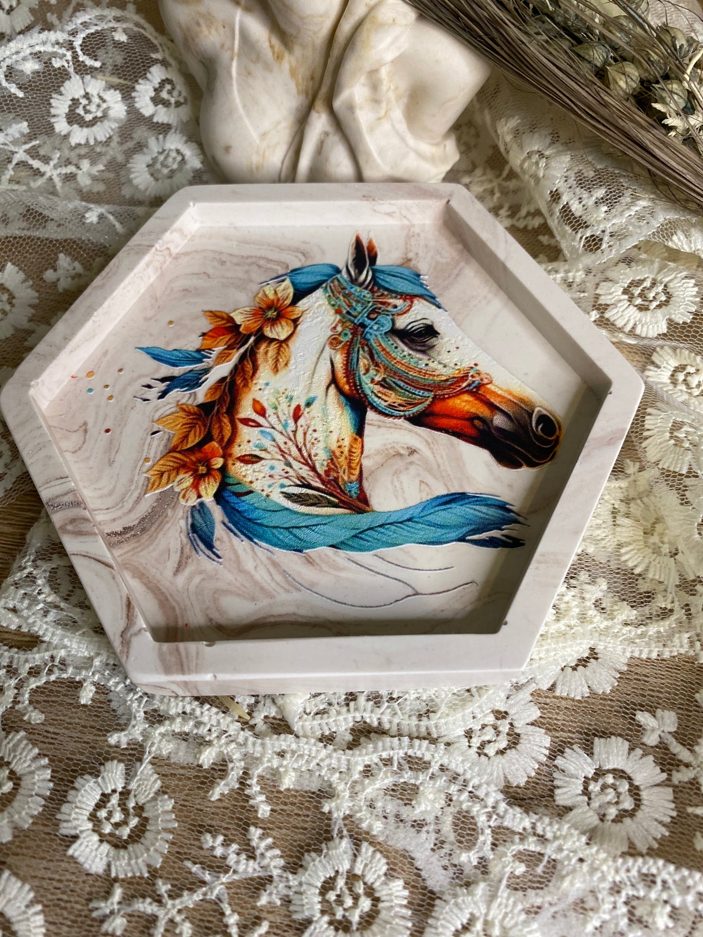Petit plateau décoré