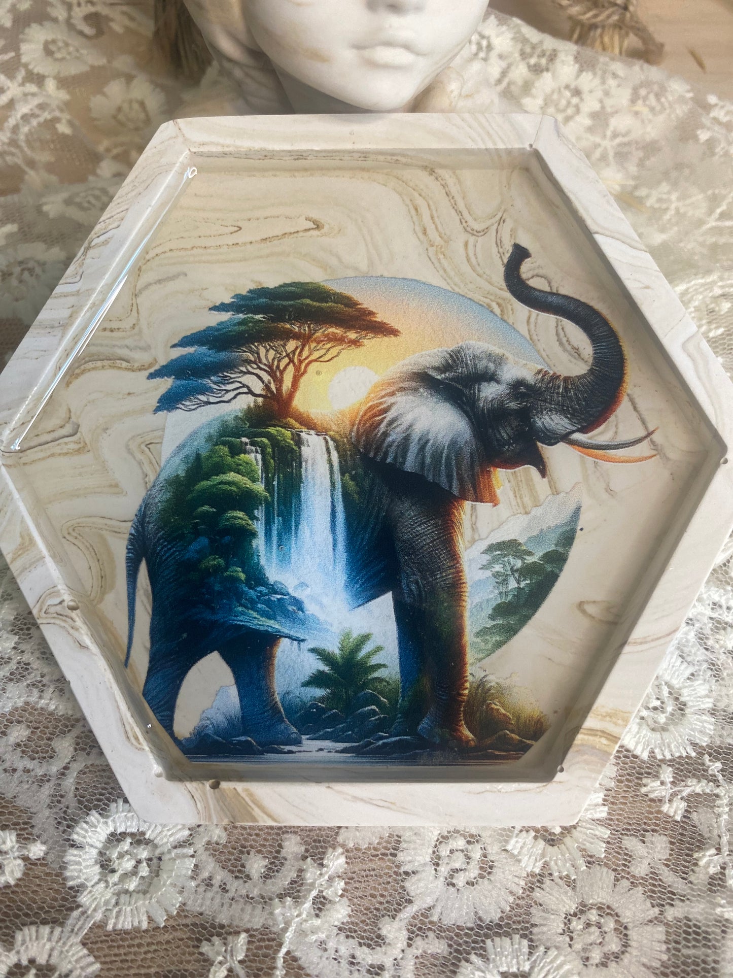 Petit plateau décoré
