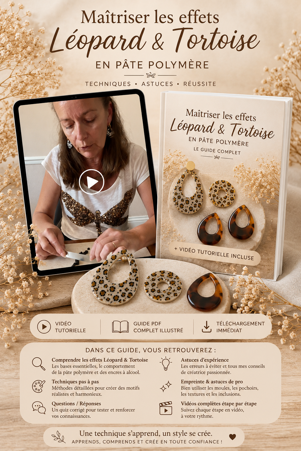 Pack complet – Guide PDF + Tutoriels vidéo | Effets Léopard & Tortoise