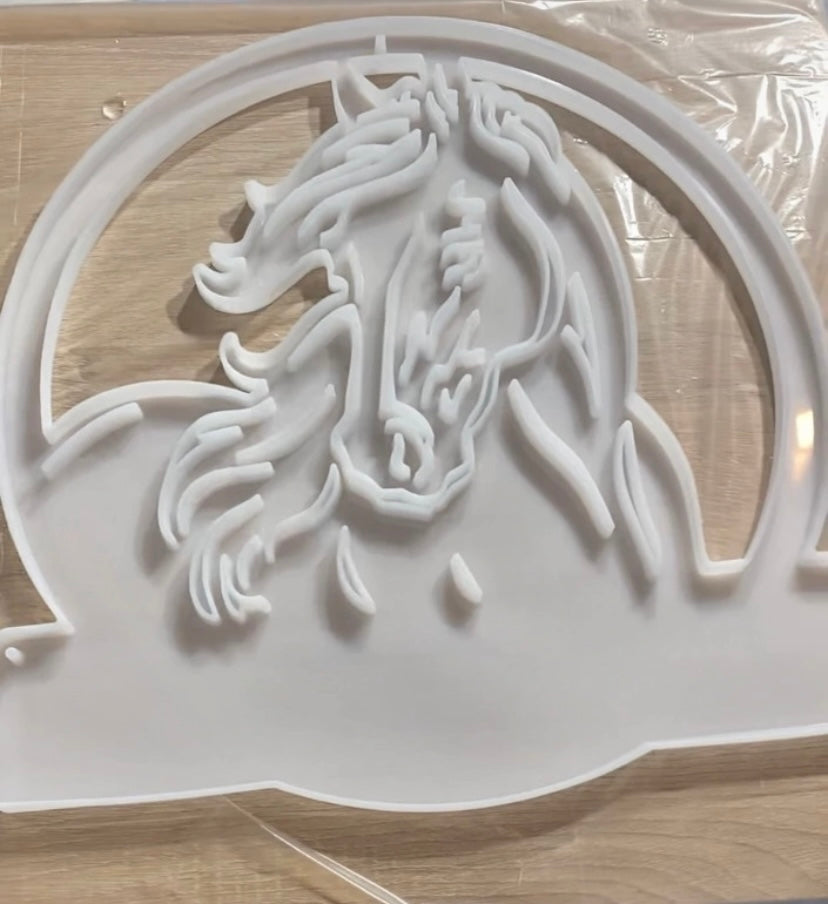 Porte de box crins de cheval