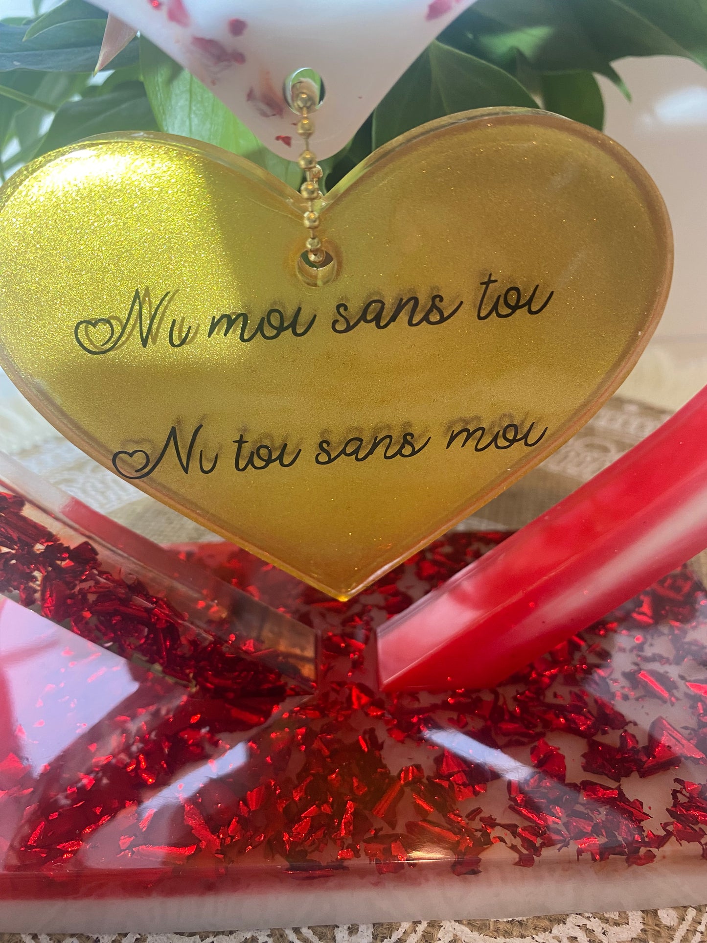 Coeur et coeur suspendu