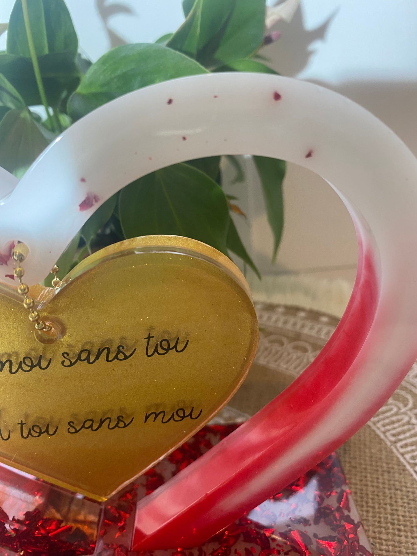 Coeur et coeur suspendu