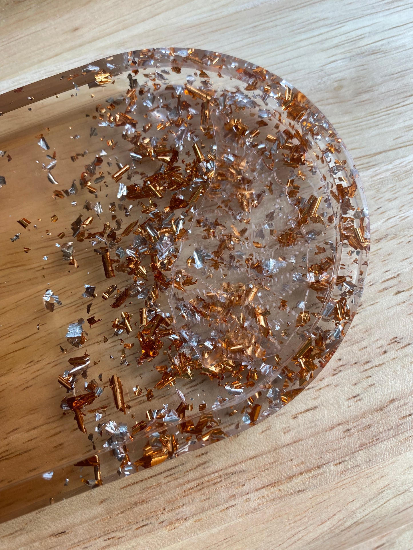 Plateau motif feuille