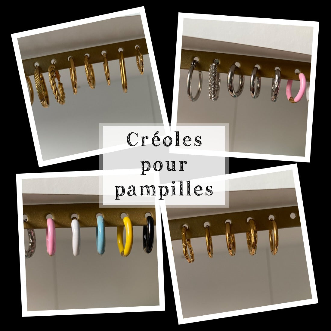 Créoles en acier inoxydable