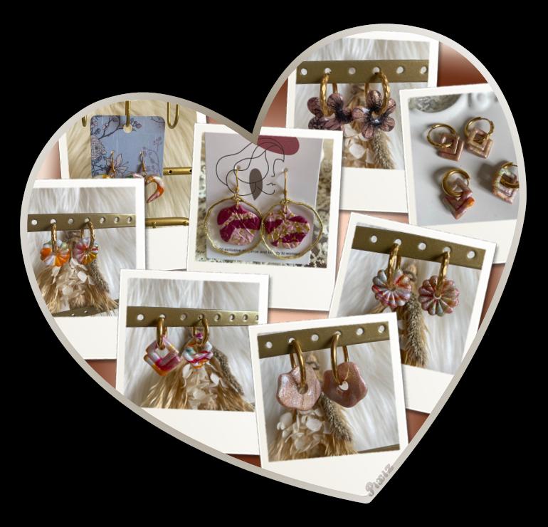 Collection Pampilles et Boucles d’oreilles en pâte polymère