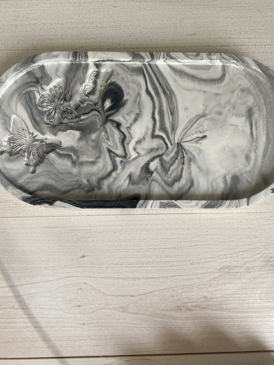 Plateau motif papillon