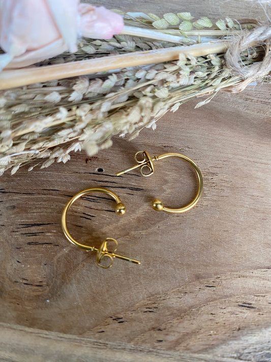 Créoles 15mm semi ouverte