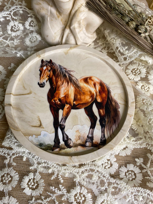 Petit plateau décoré