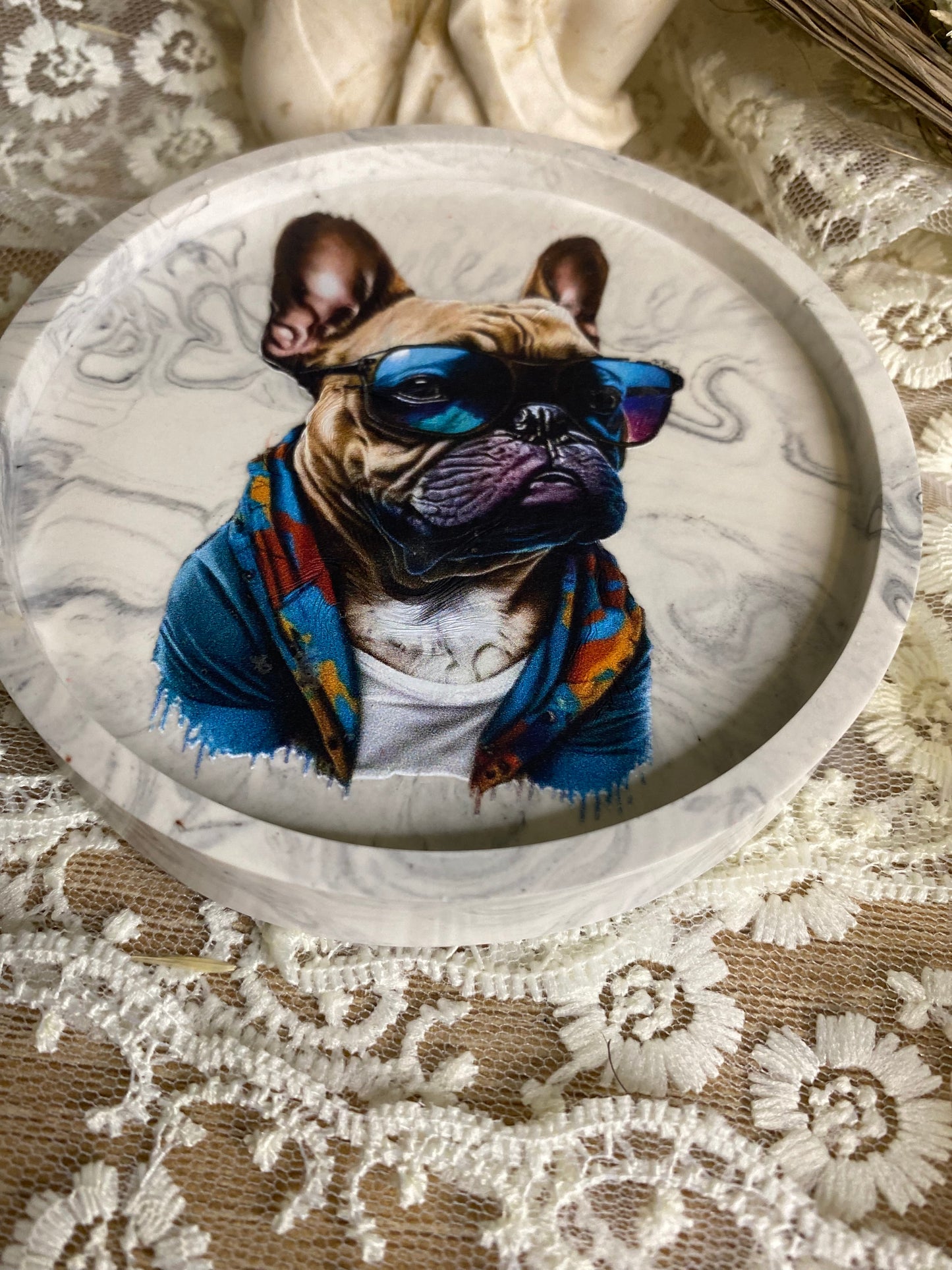Petit plateau décoré