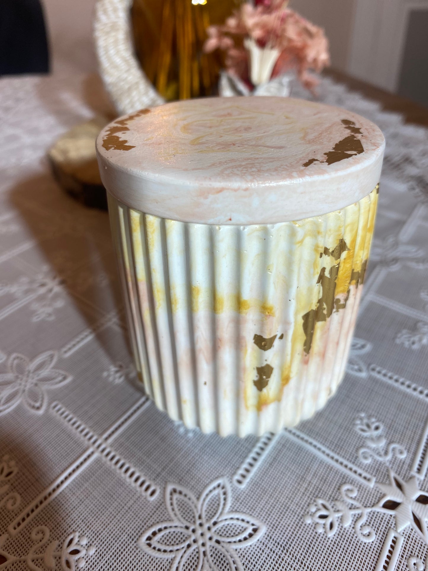 Pot strié
