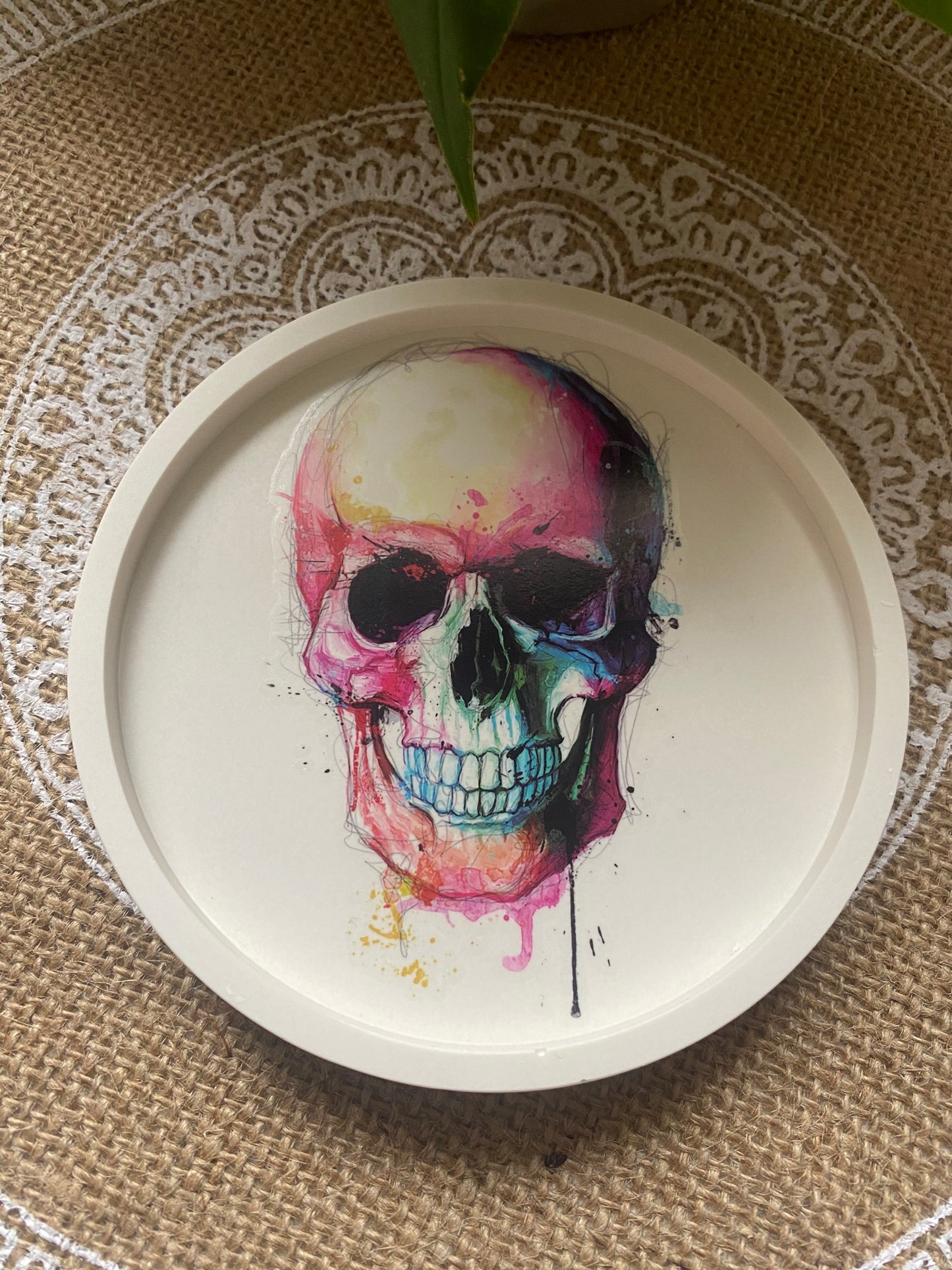 Petit plateau décoré