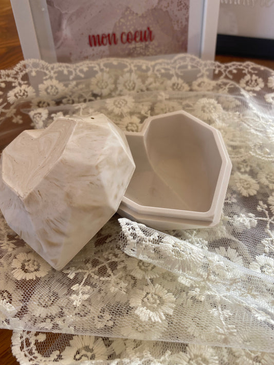 Boîte coeur diamant